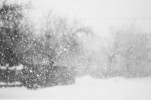 snow in gutters