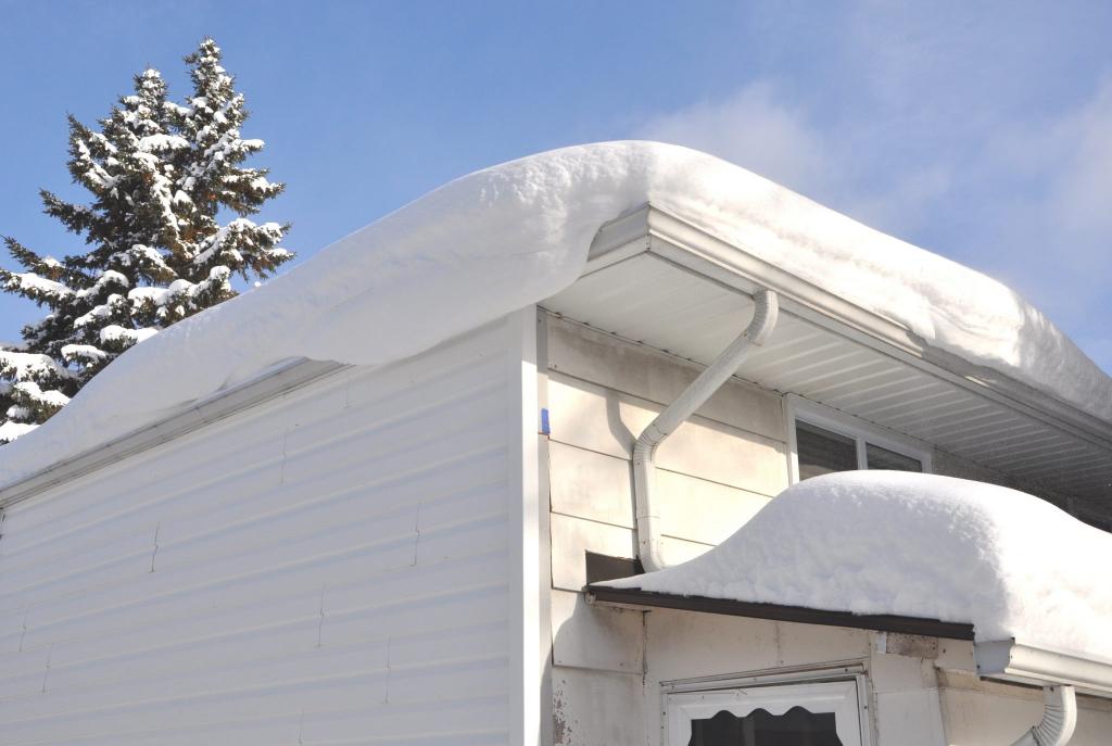 snow over gutters