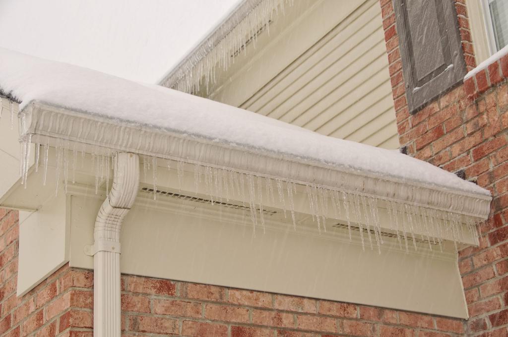 icicles on gutters