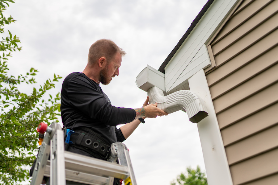 protect gutters from ice and snow