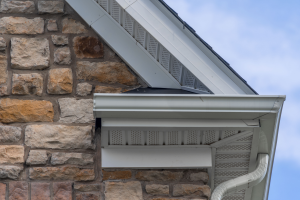 Gutters and Gable corner of home